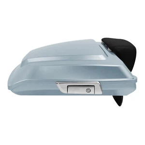 Silver Razor Trunk Backrest Fit For Harley Touring Street Glide 14-later - Picture 1 of 12