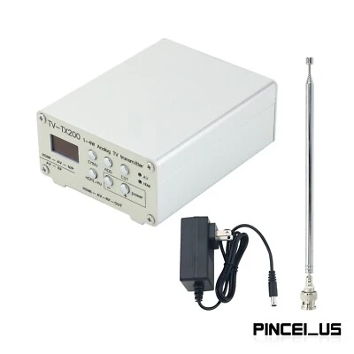 Transmissor de TV analógico TV-TX200 VHF/UHF entrada HD/AV transmissor de sinal analógico - Imagem 1 de 4
