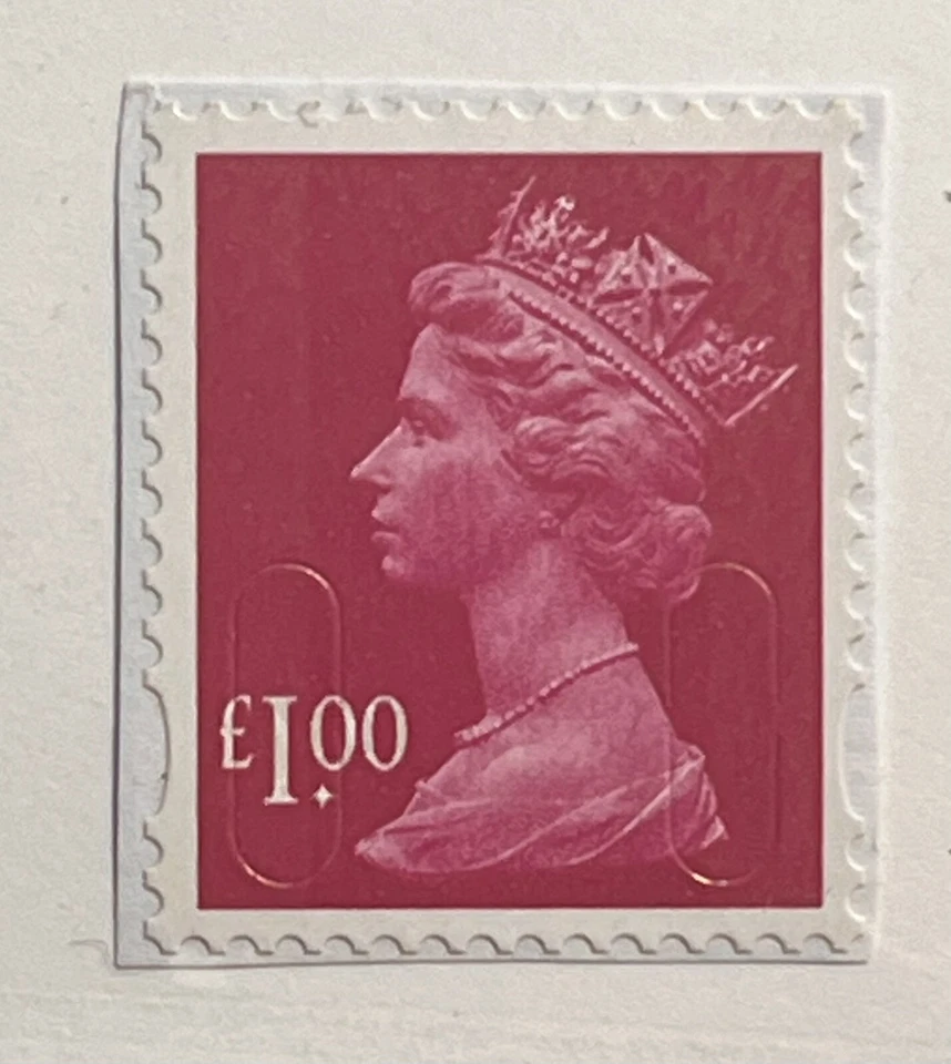 GB MÁQUINA QEII.  £1 Magenta. Usado.  SG# 2933 (CORREO) 2011 (en pieza) RARO. Foto 1 de 1