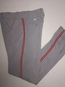 CINCINNATI REDS YOUTH GREY FLEX BASE AUTHENTIC MAJESTIC BASEBALL PANTS - Picture 1 of 1