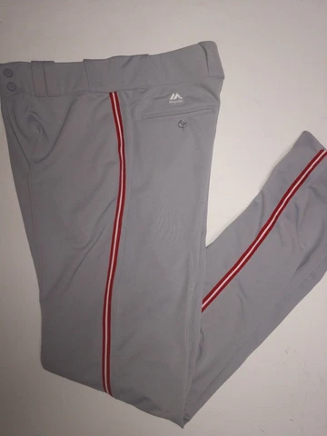 CINCINNATI REDS YOUTH GREY FLEX BASE AUTHENTIC MAJESTIC BASEBALL PANTS Cover