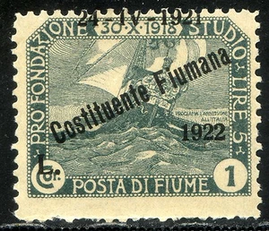 Fiume 1921 Pro Fondazione Studio n. 171d ** varietà (m2143) - Picture 1 of 1