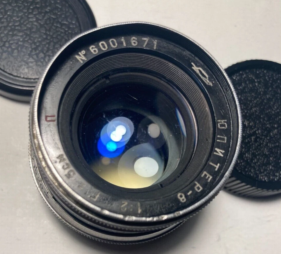 JUPITER 8 silver lens 50mm f2.0 M39 mount Leica M Portrait Rangefinder Manual - Image 1 of 4