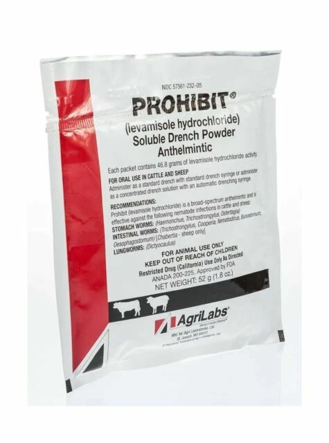 Agrilabs Prohibit Soluble Drench Powder Anthelmintic 52g