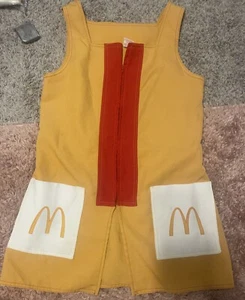 McDonald's Vest Ronald McDonald Vintage 1976 Red & Gold Uniform Size Medium - Picture 1 of 10