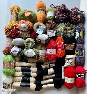 Vintage Yarn Lots 42 new Skeins, Cotton ,Acrylic,Vintage Yarn