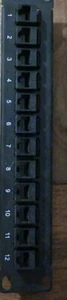 Cat6 RJ45 25,4cm Pass Per Panel Patch 12 Port Rack Montierbar Mini Soho 1U - Bild 1 von 1