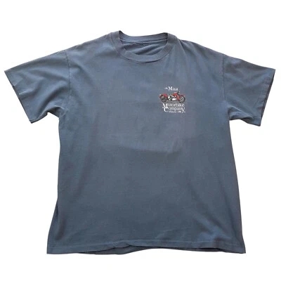 Maui Motor Bike Co. Camiseta Hombre Pequeña/Gris/Manga Corta/Frente+Espalda Gráficos Foto 1 de 4