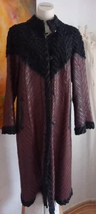 Damen Leder- Wendemantel Persianer,Patchwork Gr. ca.38/40 geschätzt mit Fehlern! - Bild 1 von 24