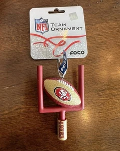 San Francisco 49ers NFL Goal Post Holiday Team Ornament - Picture 1 of 2