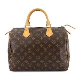 LOUIS VUITTON Monogram Speedy 30 Hand Bag Brown M41526 Purse 90290943 - Picture 1 of 8