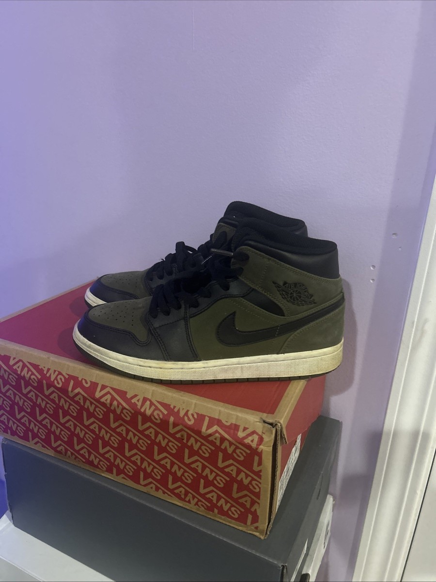Jordan 1 Mid Olive Canvas for Sale | Authenticity Guaranteed