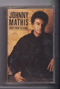 (LS697) Johnny Mathis, Right From The Heart - 1985 Cassette Tape - Picture 1 of 2