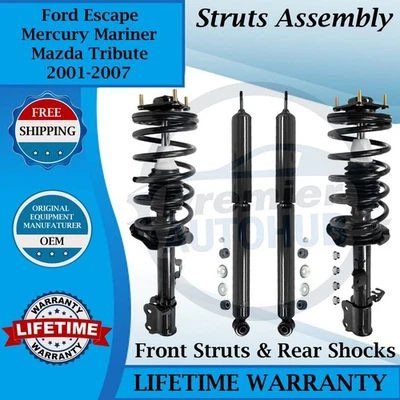 Amortiguadores delanteros y traseros Monroe OEM para Ford/Mercury/Mazda 2001-2007 10 años de guerra. Foto 1 de 4