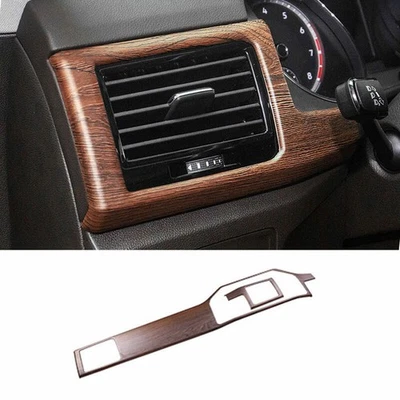 Средняя консоль отделка вентиляционных отверстий выпускного отверстия для Volkswagen Atlas 2018-2021 текстура древесины - Изображение 1 из 4
