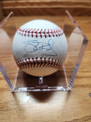 Shane Bieber Signed Fanatics Rawlings offical Baseball Toronto Bluejays W/Case - Image 1 of 4