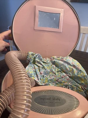 Vintage Imperial Lady Pink Hair Dryer Controlled Heat Electric Bonnet Decor Item - Image 1 of 4