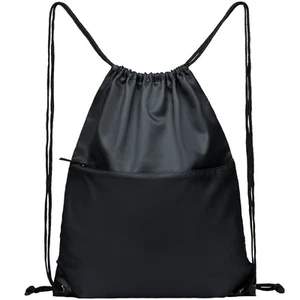 Drawstring Backpack Sports Water Resistant String Bag Sport Gym Sackpack for ... - Picture 1 of 9