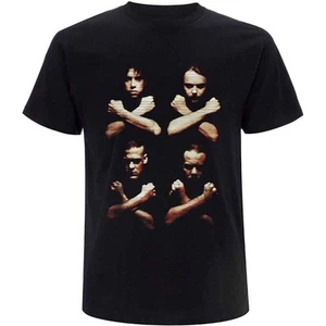 Camiseta Unisex Metallica: Brazos Cruzados Nacimiento Muerte (Negro) (Impresión Trasera) - Imagen 1 de 6