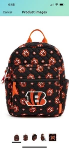 Mochila pequeña Vera Bradley Cincinnati Bengals NFL + ¡Regalo gratis! - Imagen 1 de 5