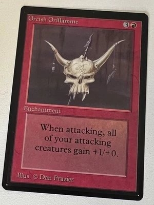 Magic the Gathering MTG Beta Orcish Oriflamme NM  (Beta Bob) - Image 1 of 2