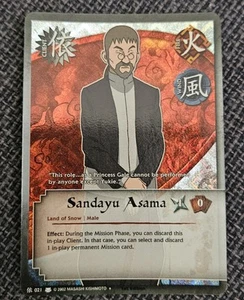 Naruto CCG 2006 Sandayu Asama #021 Diamond 1st Edition NM - Picture 1 of 2