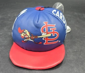 Sombrero de felpa vintage 1993 MLB St. Louis Cardinals TAZ Looney Tunes ventana adhesiva 5" - Imagen 1 de 8