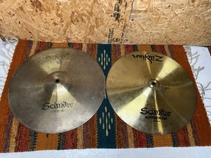 Zildjian 14" Scimitar Top and Bottom Hi-Hat Cymbals Pair - Picture 1 of 12