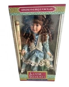 Classic Treasures Special Edition Sammlerpuppe feines Biskuitporzellan blau - Bild 1 von 11