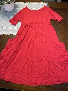 Good condition girls size 10 remie girl red dress - Picture 1 of 3