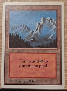 MTG Mountain B Snowy Unlimited 1993 Magic the Gathering LP - Bild 1 von 2