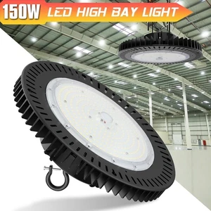 21000LM -150Watt UFO LED High Bay Light Warehouse Commercial Shop Light Dimmable - Picture 1 of 11