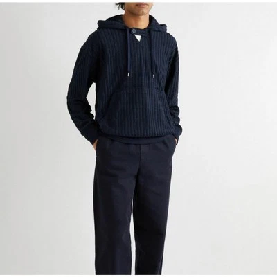 Club Monaco Para hombres Acanalado Terry Tela Sudadera con Capucha M Silencioso Lujo Golf Dinero Antiguo Moderno Foto 1 de 4