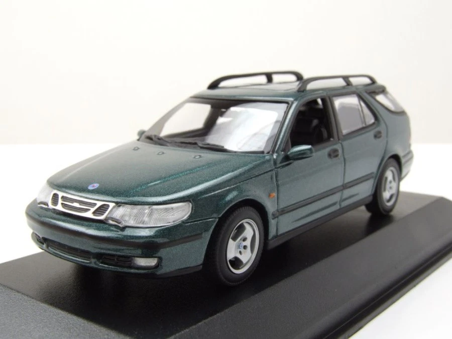 Maxichamps 940170811 1/43 SAAB 9-5 BREAK 1999 Verde Scuro Metallico Minichamps