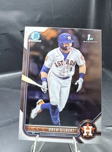 Bowman Draft 2022 #BDC-152 Drew Gilbert Base 1° Bowman Chrome Astros Mets - Foto 1 di 3