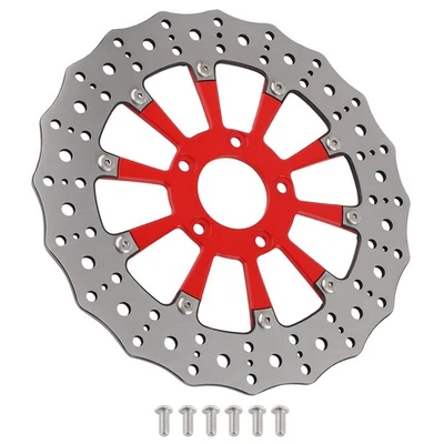 Rotor de disco de freno delantero 299 mm para Harley-Davidson Road King Street Glide 2008-21 Foto 1 de 4