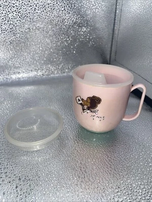 Taza para beber vintage Tommee Tippee con fondo ponderado años 60 con tapa Foto 1 de 4