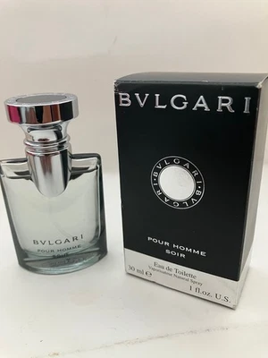 BVLGARI SOIR   1.oz EDT Spray for Men, 100% AUTHENTIC, NIB, RARE ( No Celo) - Image 1 of 2