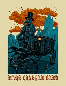 Mark Lanegan Tage der Pandemie von Justin Hampton SIGNIERTER Druck limitierte Auflage x/200 - Bild 1 von 1