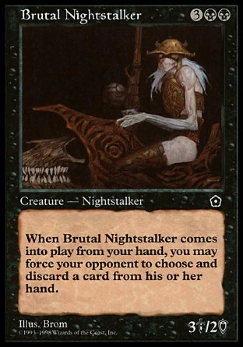 Brutal Nightstalker - Medium Play MTG Portal Second Age - Image 1 of 1