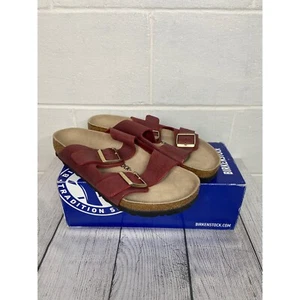 Birkenstock Arizona BS Washed Metallic Port Sandals Slides US10 EU43 Regular Fit - Picture 1 of 6