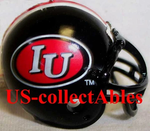 NCAA Indiana Hoosier Throwback Replica Football Helmet Keychain Rare Collectible Cover