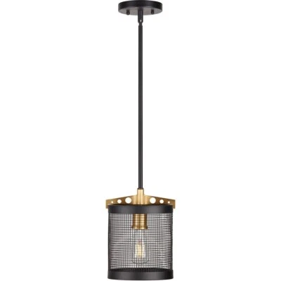 Forte Lighting 7119-01-62 Takoma Mini Pendant Black and Soft Gold - Image 1 of 2