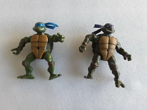 TMNT lot 2 tortues ninja Leonardo + Donatello 2002 Playmates B - Picture 1 of 2