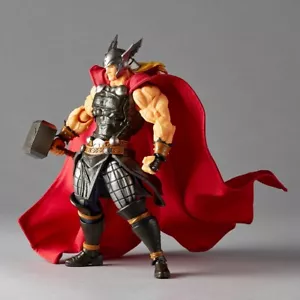 Kaiyodo Amazing Yamaguchi Revoltech Thor Figure - Marvel Universe NUOVO - Foto 1 di 8