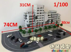 1:144/100 Scale Building For Gundam Street Battle Damage Building Scene Model
