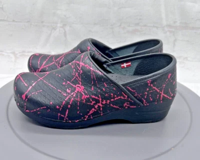 Sanita Shoes Primrose Womens EU 37 US 5.5-6.6 Black Professional Slip On Clogs - Image 1 of 4