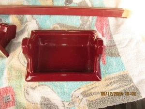 Porta fazzoletti da incasso a parete piastrelle ceramica ROSSO PERSIANO vintage BAGNO - Foto 1 di 4