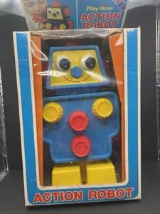 * ENCO INDUSTRIES PLAY-TIME ROBOT DE ACCIÓN FIGURA HONG KONG *ST Caja incluida - Imagen 1 de 3