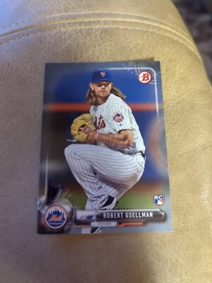 Robert Gsellman New York Mets 2017 Bowman Baseball Rookie Card - Image 1 of 2